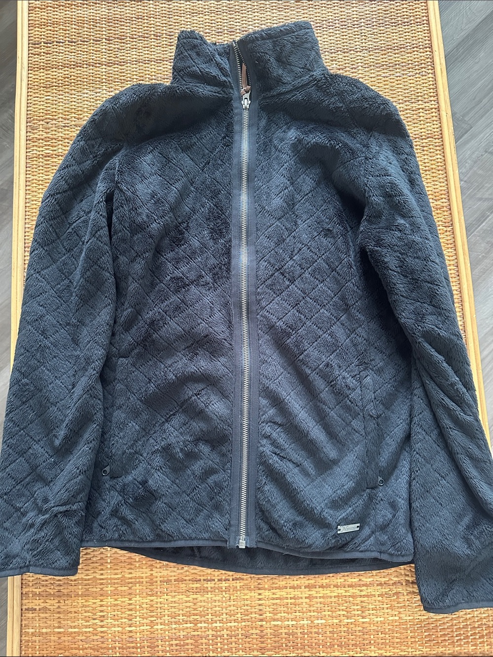 Natural Reflections Black Fleece-Lined Zip Jacket
